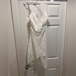 White Lace Bodycon Dress